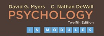 Psychology in modules book cover top logo